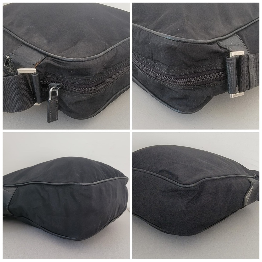PRADA Front Pocket Crossbody Messenger Bag Tessuto Medium - Picture 7 of 8